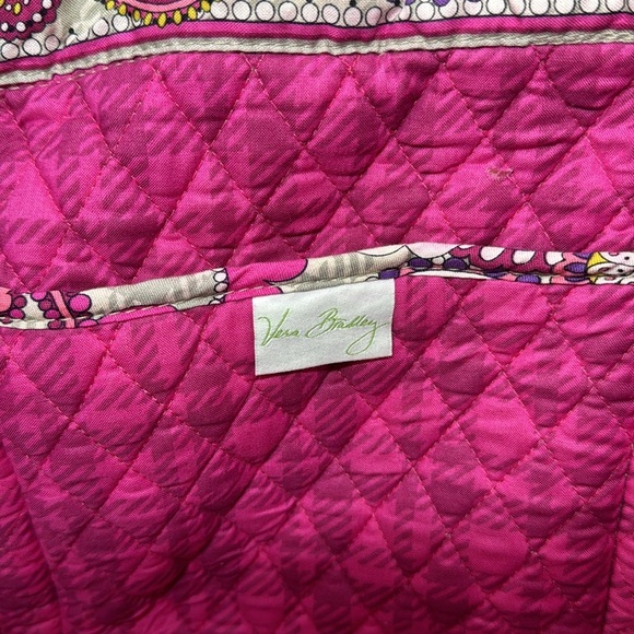 Vera Bradley plaid and paisley large tote - Picture 6 of 10